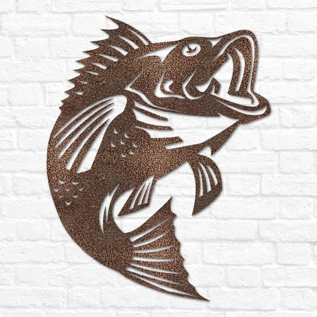 Personalized Bass Fish Metal Art, Bass Fish Decor Idea For Lakehouse