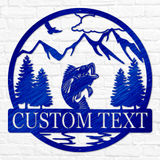 Bass Fish Outdoor Monogram