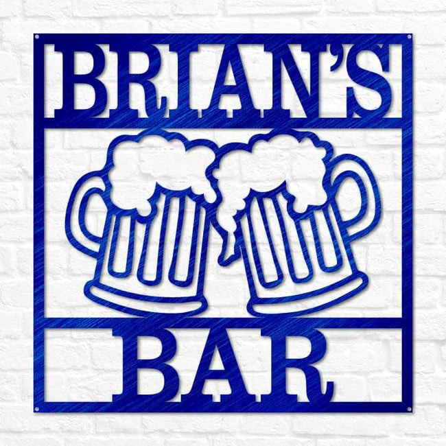thumbnail image 2 of Personalised Metal Pub Sign - Custom Name Licensed Liquor Plaque For Bar, Man Cave, Garage 2 of 14
