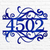 Swirly House Number