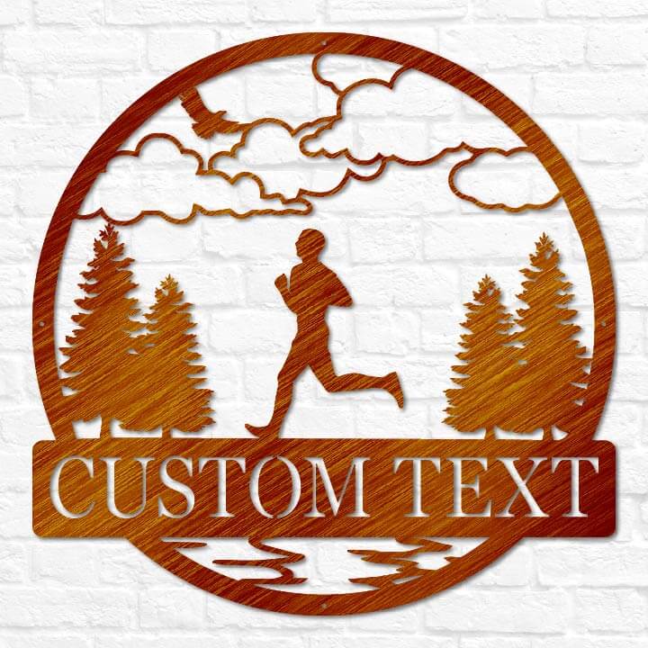 Personalized Outdoor Runner Name Sign | Runner Cross Country Track Team ...
