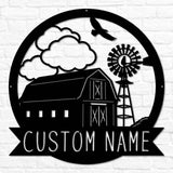 Barn & Windmill Monogram