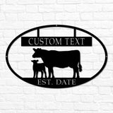 Cow Oval Monogram