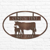 Cow Oval Monogram