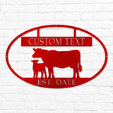 Cow Oval Monogram